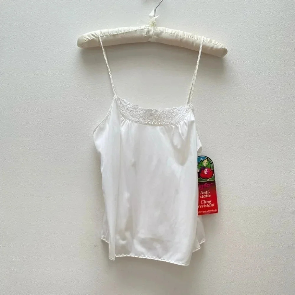 Vintage -  Flower Trimmed Tank